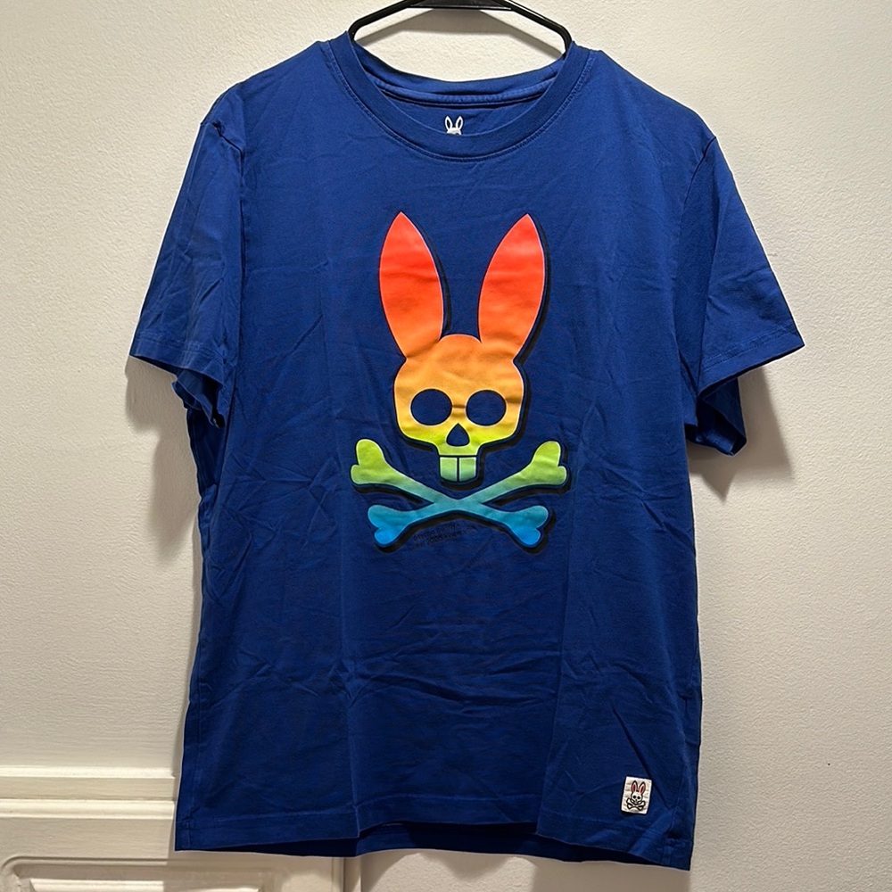 Psycho Bunny Kids Blue Graphic T-Shirt